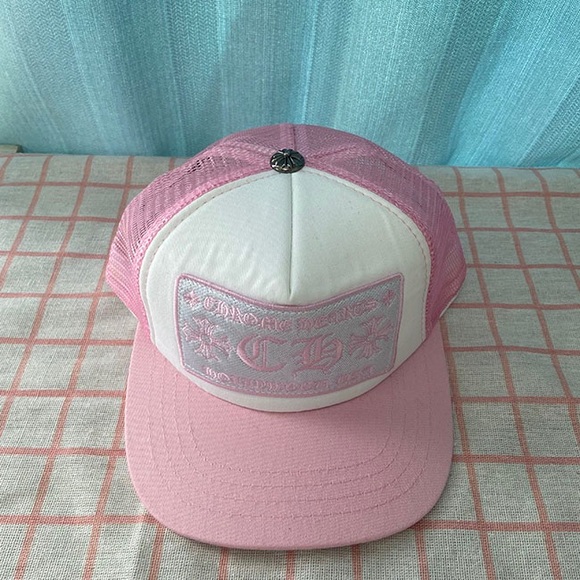 Chrome Hearts Other - Chrome Hearts Pink And White Breathable All Match Sports Hat